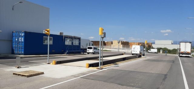 Báscula de camiones para pesaje de vehículos industriales