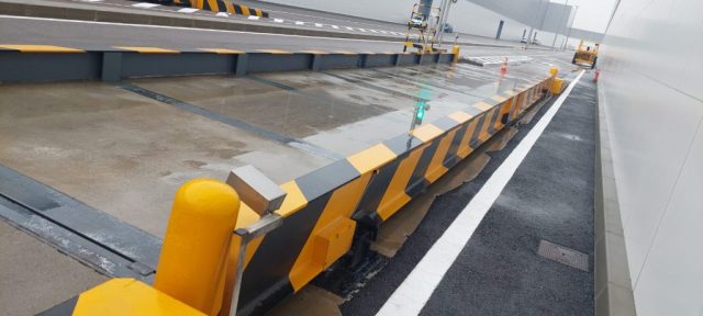 Instalación de plataforma de pesaje para camiones